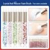 Crystal Handle Eyelash & Facial Cleansing Brush - Nose, Blackhead, and Acne Cleaning Tool