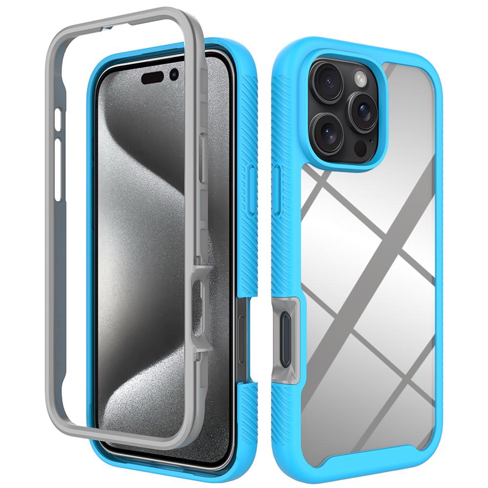 For iPhone 16 Pro Max Case Anti-Drop 2-in-1 PC+TPU Phone Cover