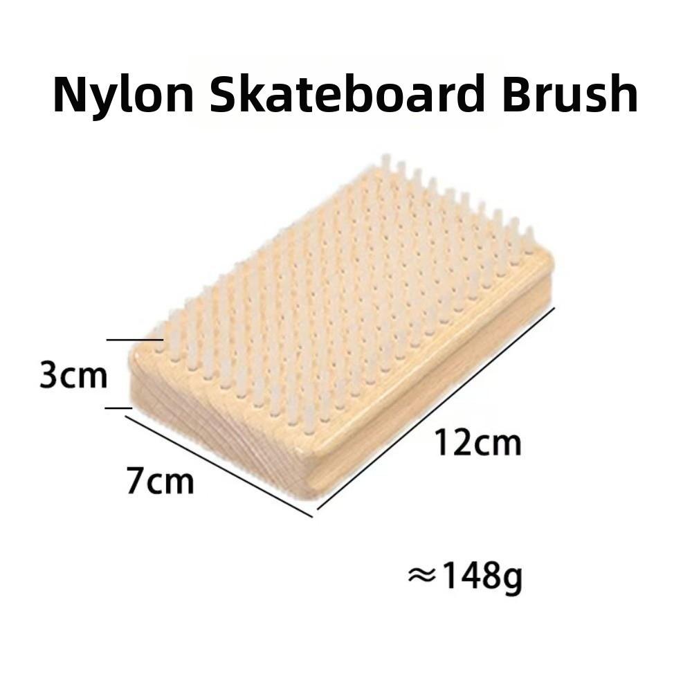 Nylon Bristle Ski Waxing Brush Brass Bristle Snowboard Maintenance Tool Ski Tuning