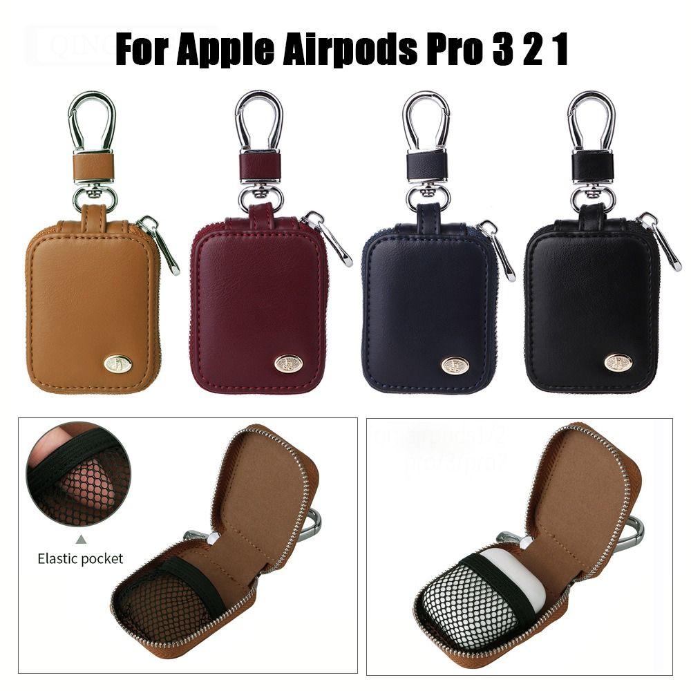 Anti Lost Protective Case Shockproof Storage Bag Leather Cover for Airpods Pro 3 2 1