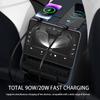 Док-станция с расширением заднего экрана Для Tesla Model Y Juniper 2025 Model 3 Highland 2024 Задний вентиляционный отсек ХАБ Быстрая зарядка Телескопический кабель