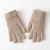 Warm Winter Knitted Gloves Windproof Cycling Gloves Fashion Touch Screen Gloves  for Men Women