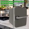6L Portable Small Refrigerator Energy-saving USB Interface Low Noise Compact Size Portable Beverage Can Cooler Warmer