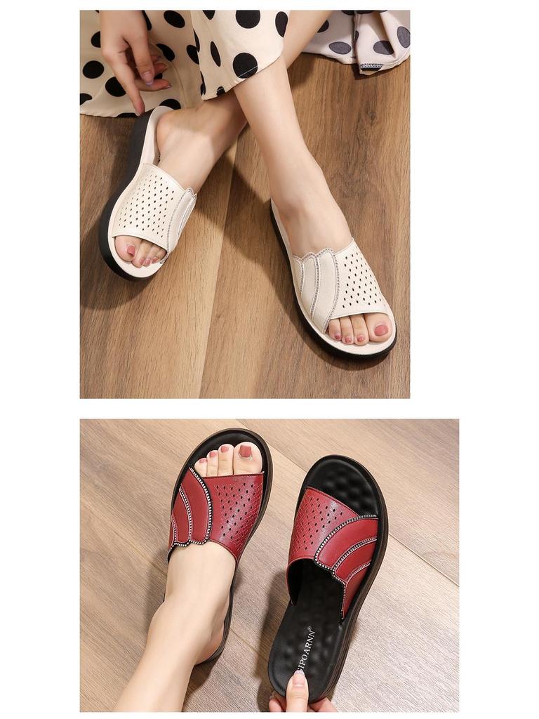 Мамины тапочки с мягкой подошвой и нескользящей подошвой для женщин среднего возраста 2025 г.