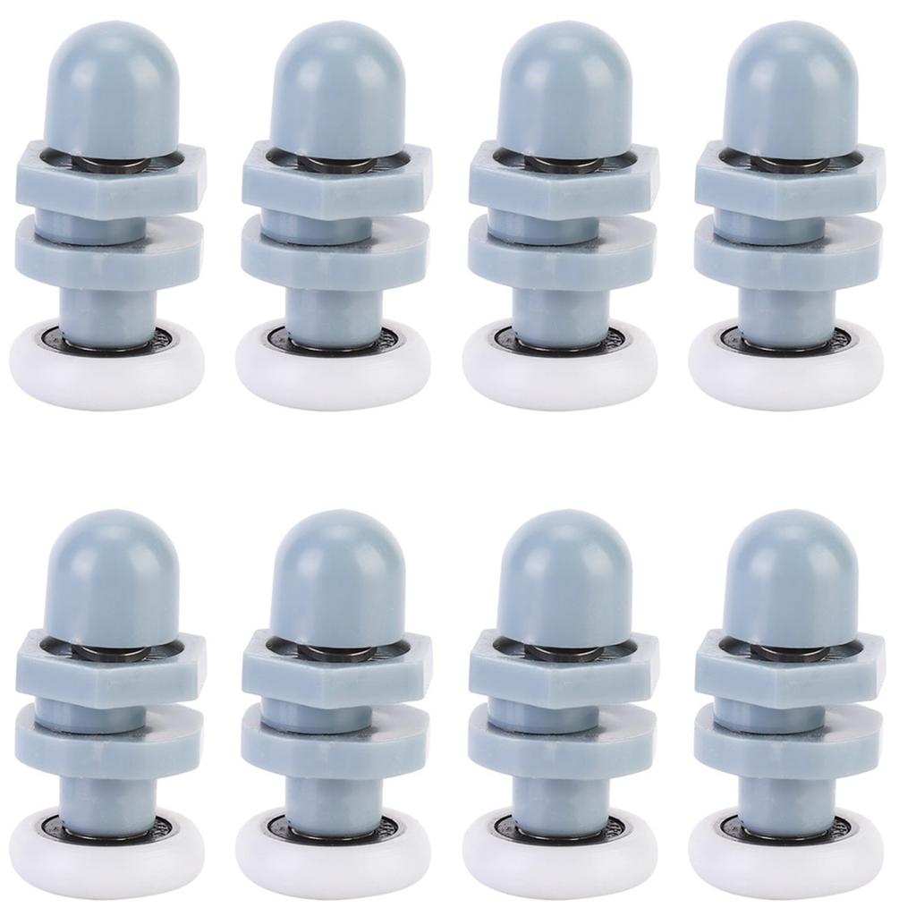 8шт прочный пластиковый раздвижной роликовый трек дверное колесо ванная комната стеклянная дверь