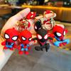 Супергерой Человек-паук Кукла Силиконовый Брелок Marvel Мстители Паук Брелоки для Аксессуаров Рюкзака Мужской Автомобильный Подвеска Держатель для Ключей