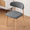 2pcs/set Curved Backrest Dining Chair Cover Split Type Chair Dust Protector  Home Decor