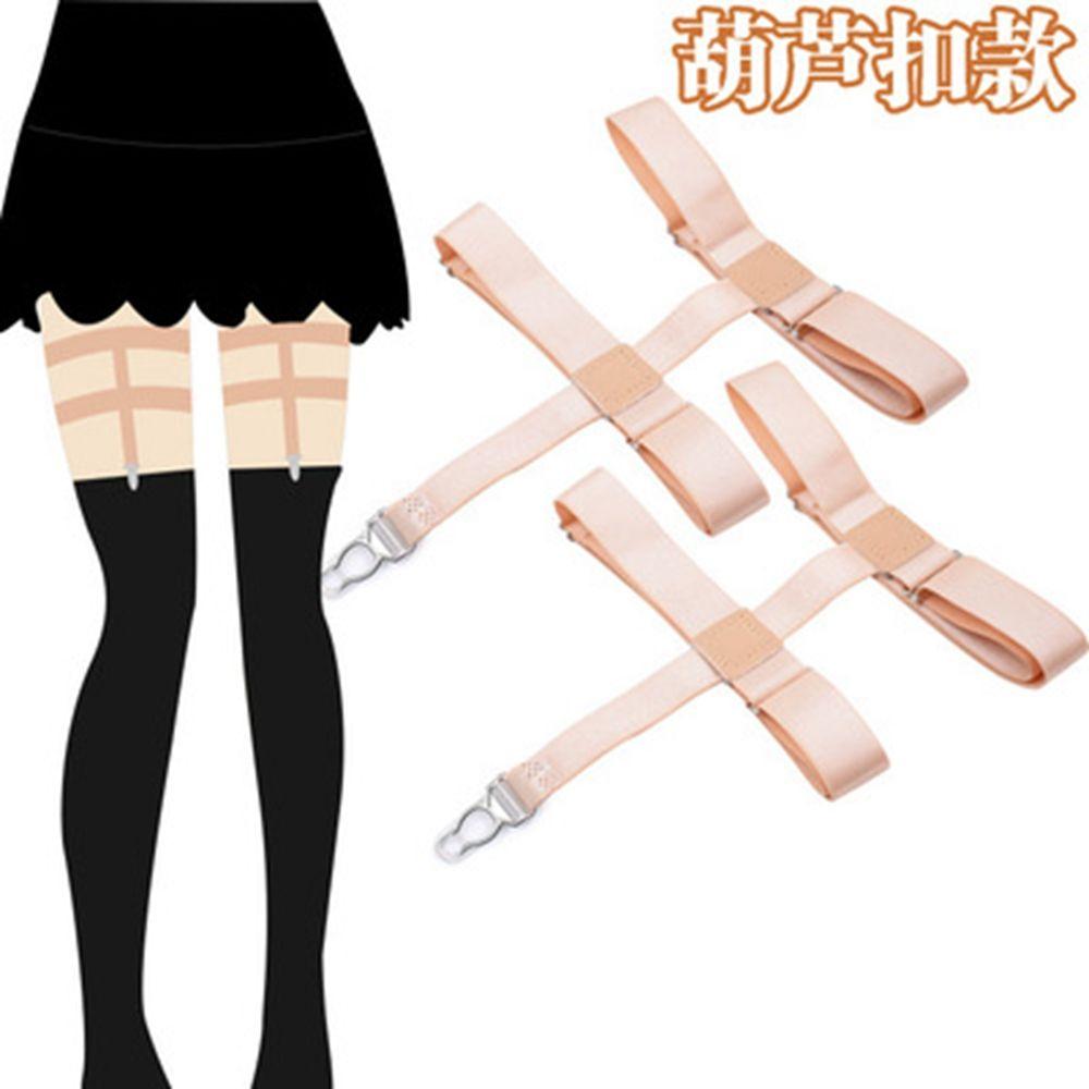 Corset Leg Garter Suspender Ends Buckles Hosiery Stocking Grips Belt Clip Hooks Alloy Sock Clips