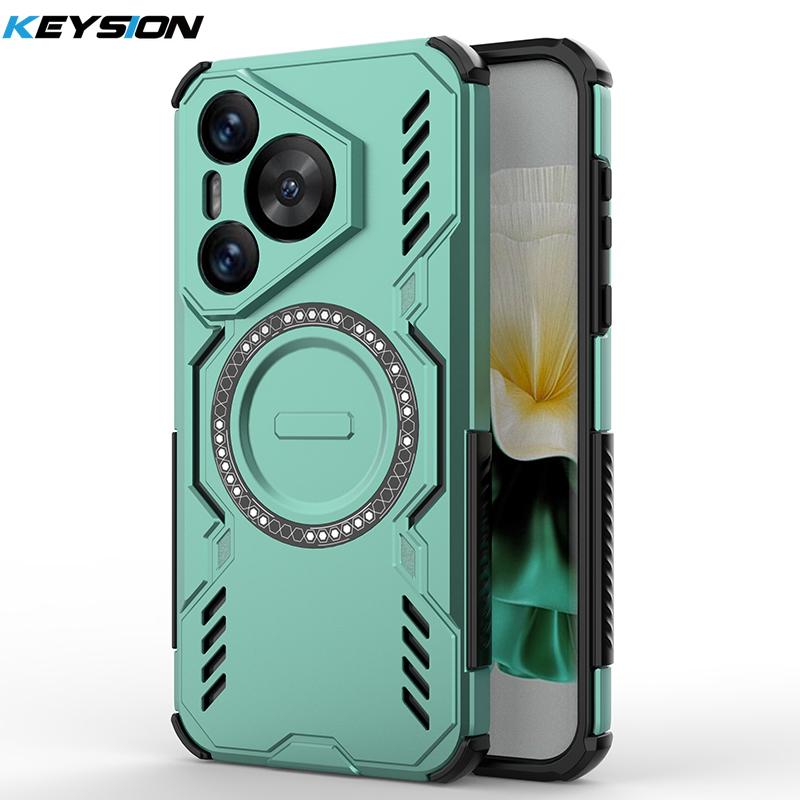KEYSION Чехол с полым рассеивателем тепла для Huawei Pura 70 Pro+ Магнитное охлаждение Ударопрочный чехол для телефона Huawei Pura 70 Ultra