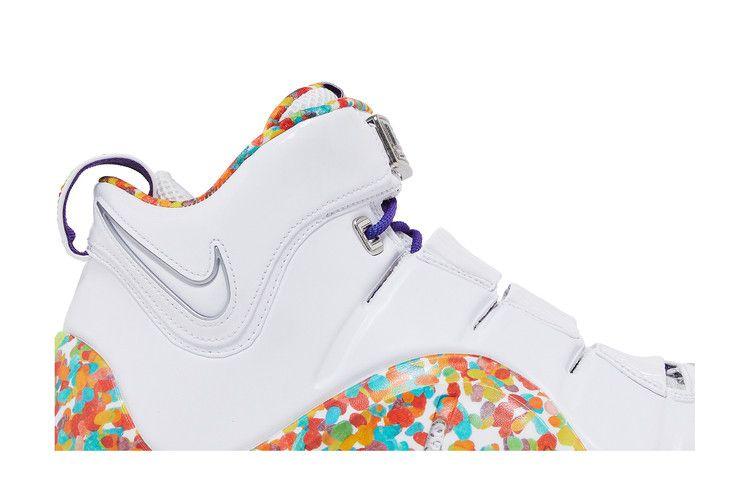 Men's Sneakers Nike LeBron 4 Fruity Pebbles (2024) White/True Red-Mean Green-Varsity Purple