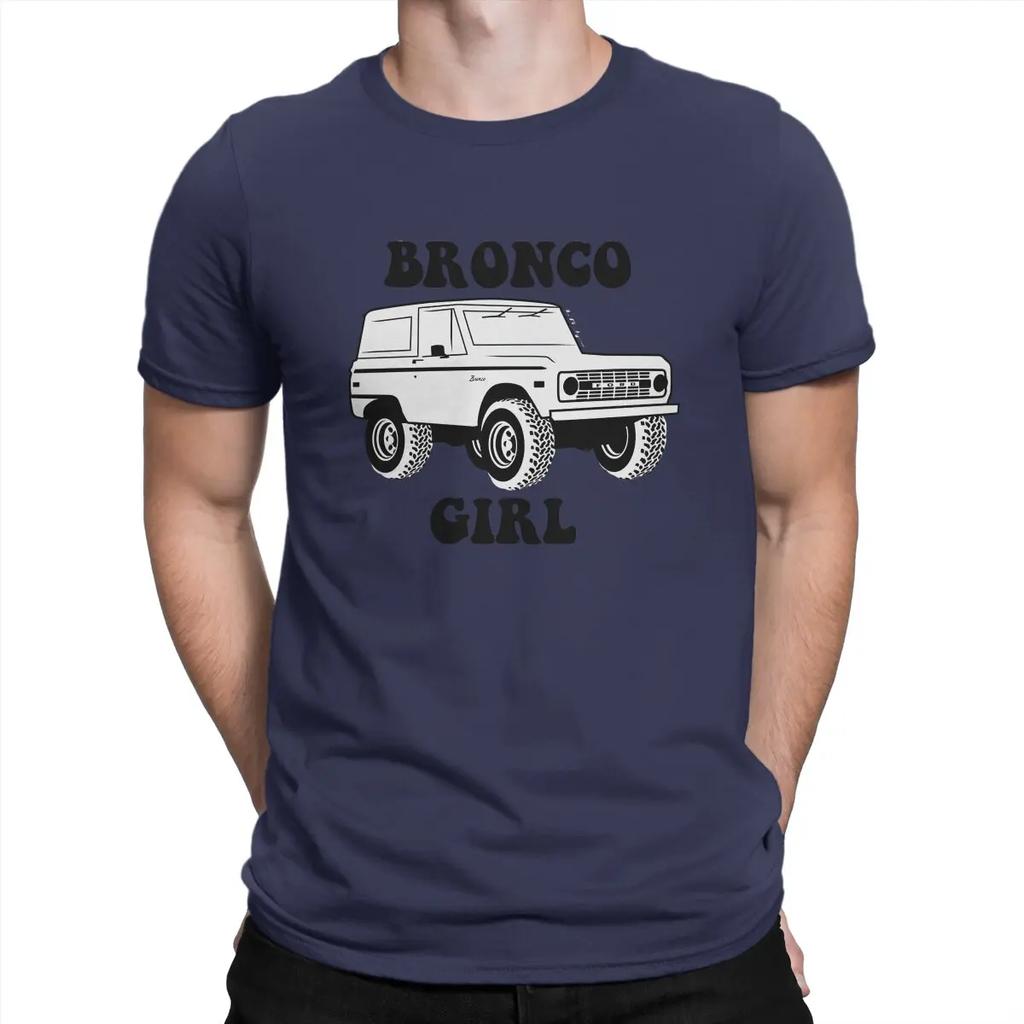 Bronco Girl 1966-1977 Black Print Relaxed Fit Man's TShirt XLT Crewneck Short Sleeve 100% Cotton T Shirt Funny Top Quality Unisex