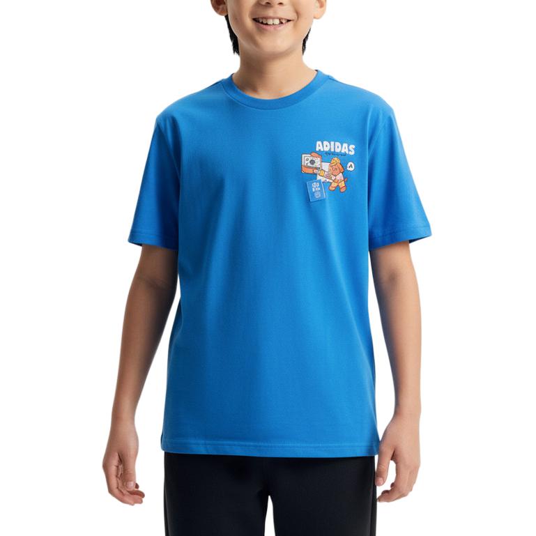 Adidas Kids T Shirts Crew Neck Moderate KH0251