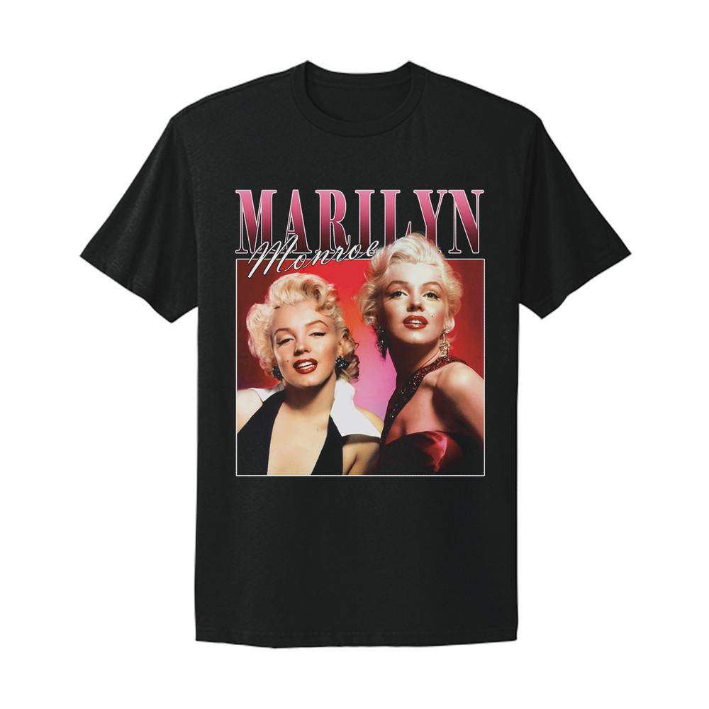 Классическая графическая винтажная футболка с изображением Мэрилин Монро