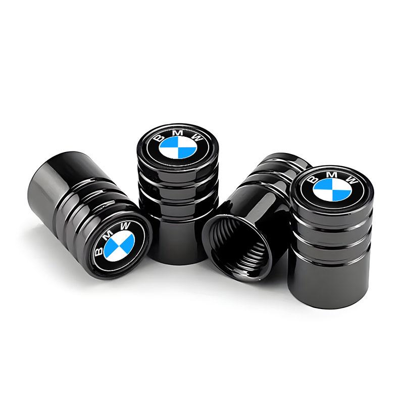 DKHN5 4Pcs Aluminum Alloy Tire Valve Stem Caps Leak Proof Accessories For BMW X1 X2 X3 X5 X4 X6 X7 G30 G20 G32 G11 G12 F40 F30 F20 F10