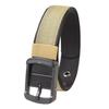 Мужской Пограничный Поворотная Пряжка Сплав Холщовый Ремень: Модный, Универсальный, Двусторонний, Носимый