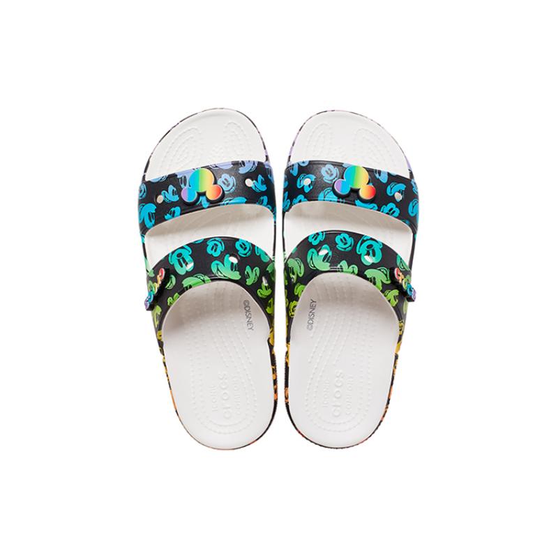 Crocs Классическая повседневная обувь Disney Унисекс Разноцветная Белая