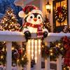 Зимняя светящаяся лампа-пингвин, декоративная, белая