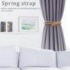 Curtain Tiebacks Aluminum Alloy Spring Design Curtain Ties Carving Design Curtain Holdback Curtain Holders for Drapes Thin or Thick Curtain Modern