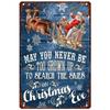 Vintage Merry Christmas Metal Tin Sign  Rustic Wall Art Plaque for Home Cafe Garden Bar Club Man Cave  Perfect Holiday Decor