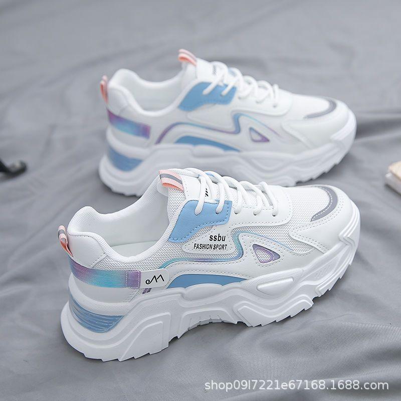 Women's Spring and Autumn New Thick-soled Versatile Height-increasing Casual Sports Shoes