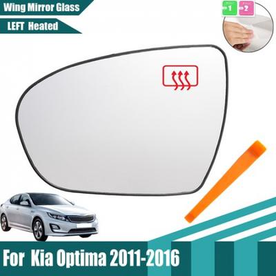 Левая сторона водителя Для KIA OPTIMA 2011 - 2016 Белое зеркальное стекло С функцией подогрева