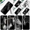 Черно-белый конь Чехол для телефона Для iPhone 16 Pro Max 12 13 Mini 11 14 15 Pro Max XR 15 16 Plus 16e Задняя крышка