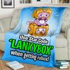 Одеяло Happy Foxy Boxy и Rocky Lankybox, мягкое одеяло для дома, спальни, кровати, дивана, пикника, путешествия, офиса, одеяло, детское одеяло