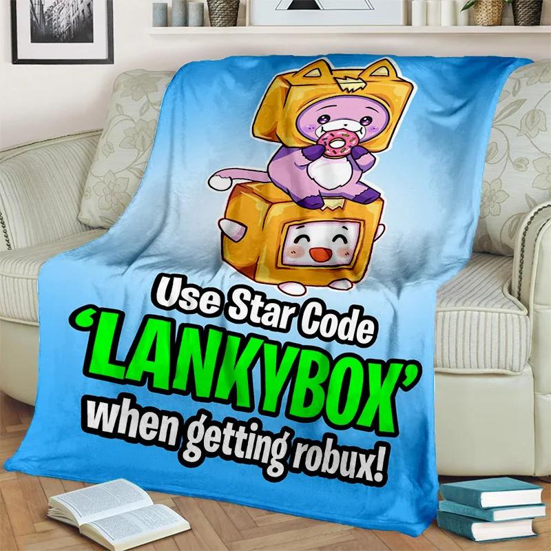 Одеяло Happy Foxy Boxy и Rocky Lankybox, мягкое одеяло для дома, спальни, кровати, дивана, пикника, путешествия, офиса, одеяло, детское одеяло