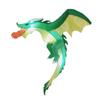 Halloween Inflatable Dragon Hanging Decoration Outdoor Party Prop Orange Light-Up Flying Model