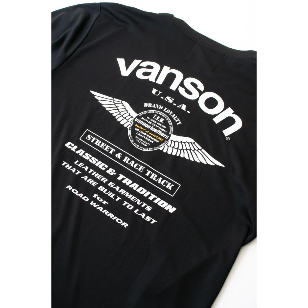 Vanson Streetwear Сетчатая футболка, Черный
