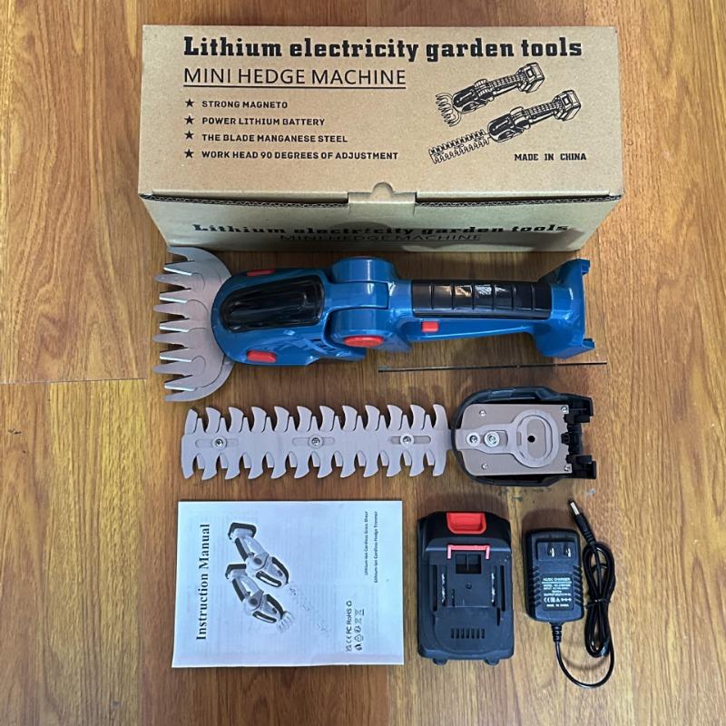 Главная Литиевый ручной мини-электрический кусторез Газонокосилка Ножницы для живой изгороди Секаторы Инструменты