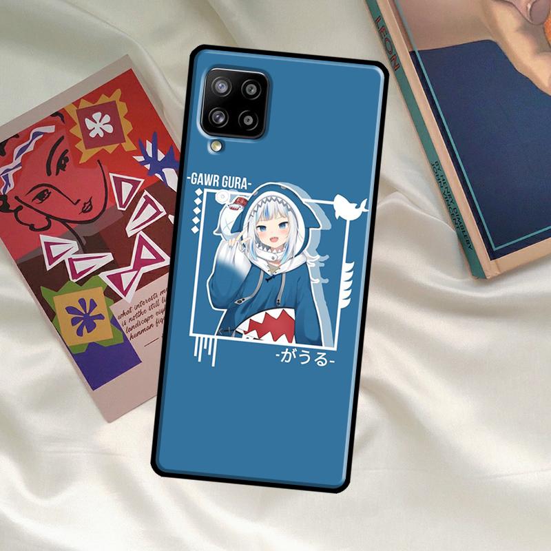 Чехол Gawr Gura Hololive Girl для Samsung Galaxy A54 A06 A05 A16 A26 A36 A56 A53 A32 A52 A33 A13 A55 A35 A15 A14 A34