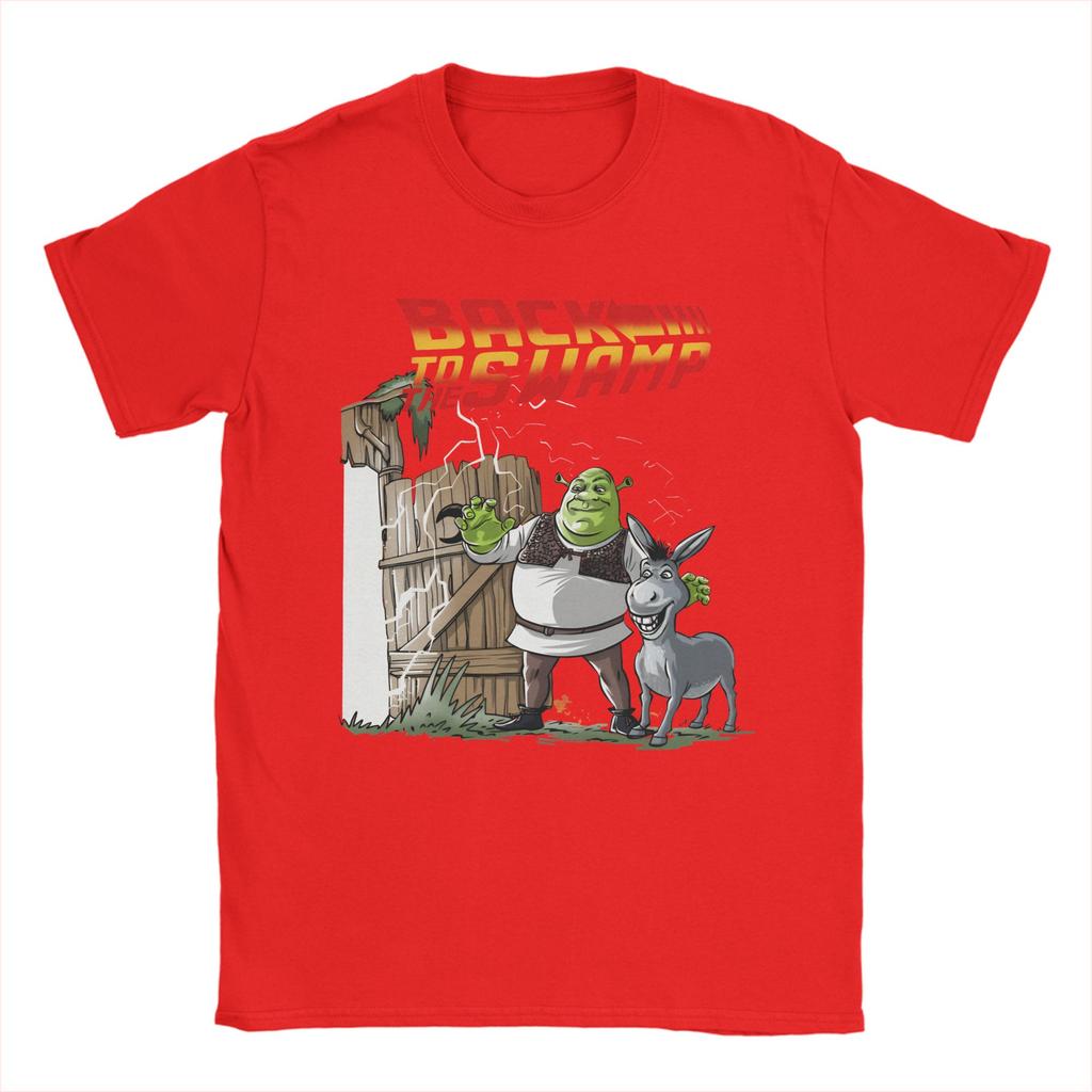 Unisex Back to the Swamp Shreks T Shirts Cotton Clothing Casual Short Sleeve Crewneck Tees Adult TShirts