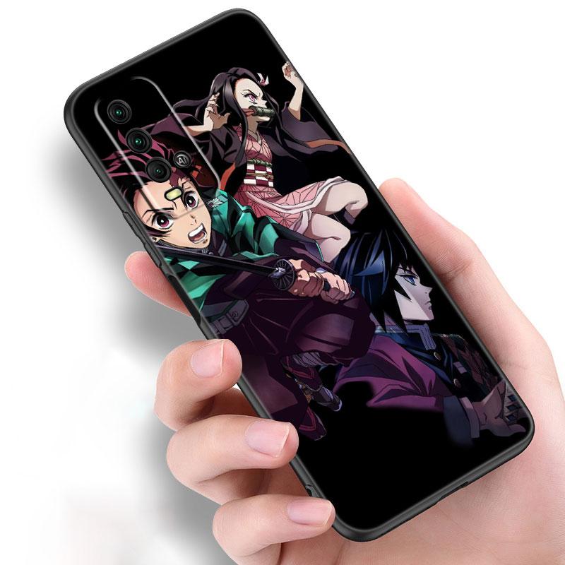 Чехол для телефона с изображением аниме «Убийца демонов» для Xiaomi Redmi Note 11 10 9 8 T Pro 10S 5G 9A 9C 9S, мягкий черный чехол из ТПУ, чехол принципиально