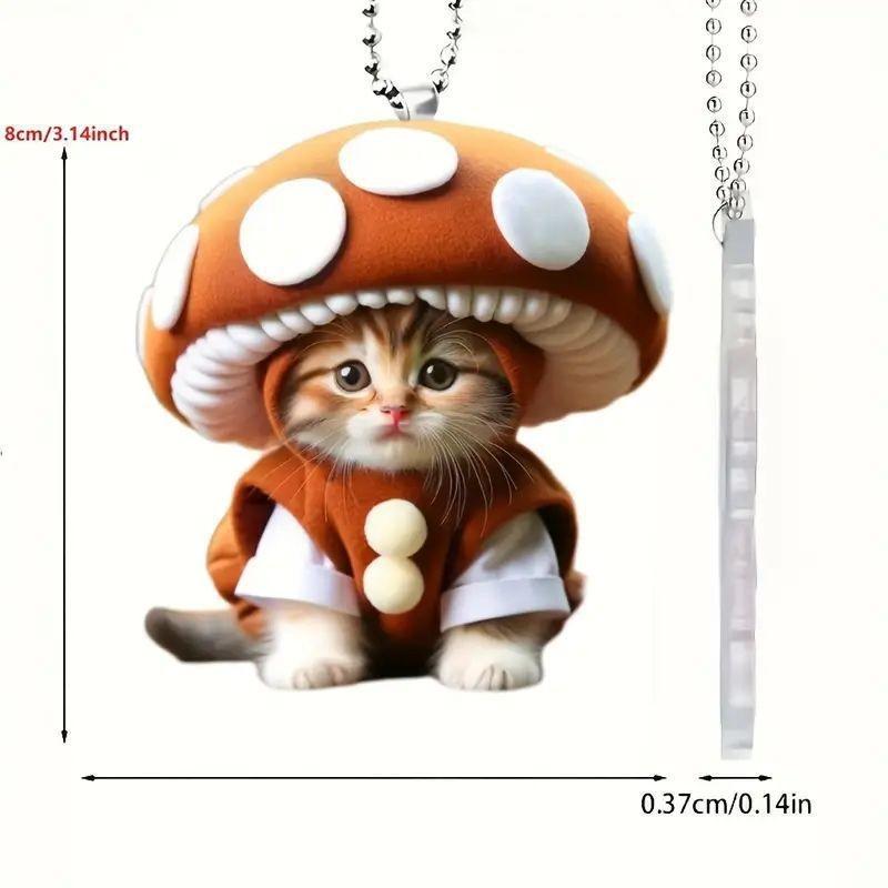 Cat Stylish Acrylic Charm For Unique Car Interior Decor In A Variety Of Colors Bright