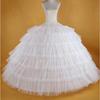 Super Puffy Bridal Evening Gown Petticoat with Adjustable Six-Bone Crinoline and 6 Mesh Hoop Skirt