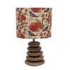 Настольная деревянная лампа накаливания 42 см, в деревенском стиле, для спальни, гостиной, офиса. Лампочка в комплект не входит.