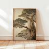 Japanese Retro Bonsai Tree Canvas Print Poster Vintage Ukiyo-e Botanical Art Prints Living Room Bedroom Wall Art Home