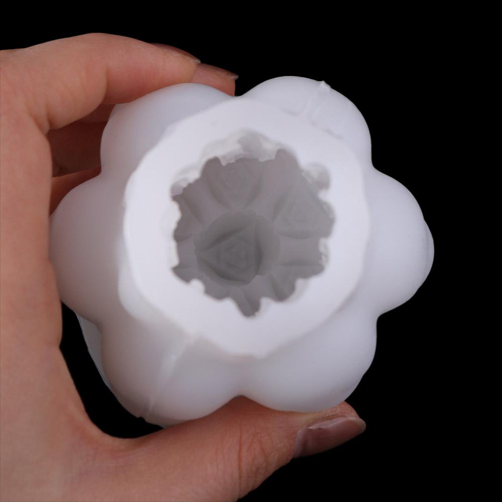 DIY Handmade Tulip Bouquet Candle Molds Flexible Silicone Soap Making Mold  Kitchen Cooking