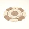 Grey Cotton Braided Placemat -Handcrafted Durable Table Mat for Dining
