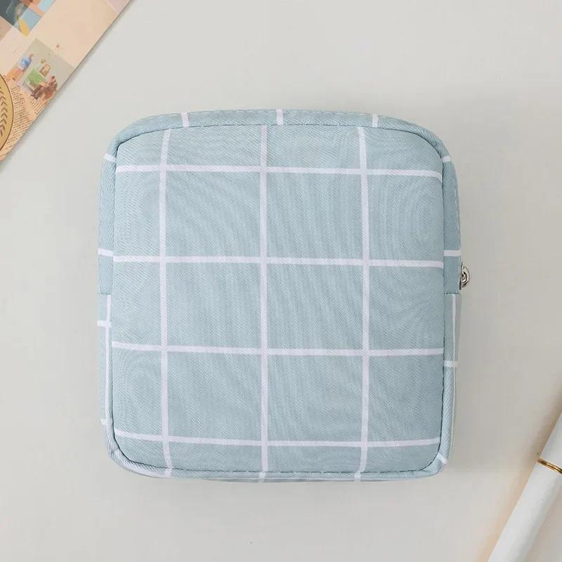 Женщины Девочки Kawaii Салфетка Гигиенические прокладки Сумка-органайзер Косметичка Сумки для тампонов Милые дорожные гаджеты Сумка для хранения помады