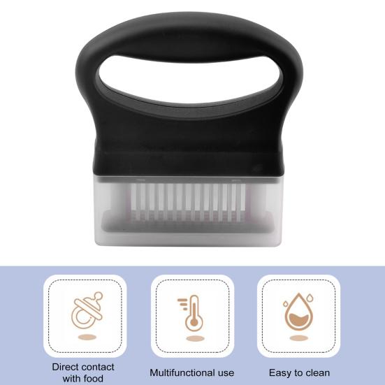 Meat Tenderizer with 48 Stainless Steel Ultra Sharp Needle Blades Rust-Free Kitchen Cooking Tool for Tenderizing Beef Pork Turkey Fish Cooking