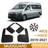 4pcsset Mudflaps Splash Guards Mudguards for Toyota Hiace 200 Series 08-21 Hatchback Fender Car Accessories