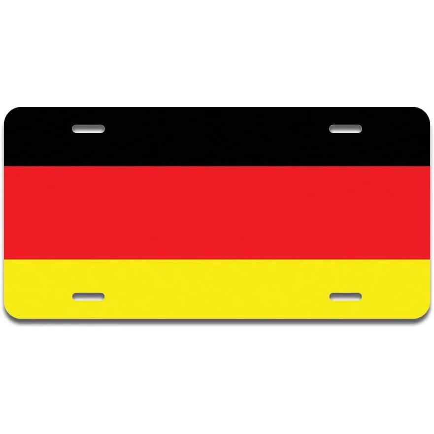 High Definition Metal Tin Sign MultiCountry National Flags License Plate Style Vintage Wall Art Decor for Home Garage Bar