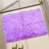 Фиолетовый плюшевый напольный коврик для спальни 50x80 см, небольшой коврик, пушистый коврик для ванной, милый коврик для туалета, лохматый