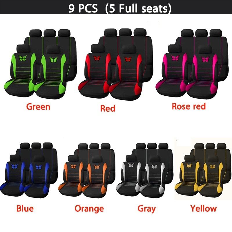 Butterfly Car Seat Covers Universal Car Seat Cover Car Seat Protection Covers Women Car Interior Accessories