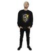 Harry Potter Mens Hufflepuff Crest Flat Sweatshirt