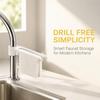 Adjustable Faucet Towel Rack No-Drill Kitchen Towel Rack Simpl Sink Cloth Hanger  Home Kitchen