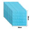 50pcs 3D Foam Wall Sticker Panels Brick Waterproof Adhesive Wallpaper Living Room Bedroom Home House Bathroom Decor