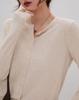 Round Neck Long Sleeve Knit Cardigan - Women's Versatile Solid Color Sweater for Spring and Autumn